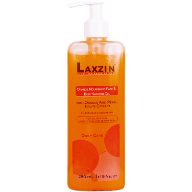 Laxzin Orange Nourishing Face And Body Shower Gel-280ml image