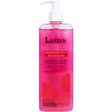 Laxzin Rose Nourishing Face And Body Shower Gel-280ml image