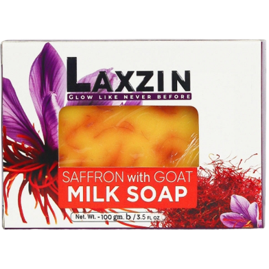 Laxzin Saffron with Goat Milk Soap-100g image