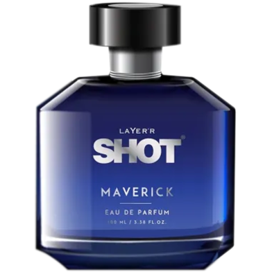Layer'r Shot Maverick Eau De Parfum Long Lasting Luxurious EDP Aquatic Fragrance For Men -100ml Perfume image
