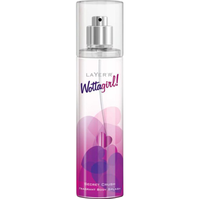 Layer'r Wottagirl Secret Crush Body Splash For Women Long Lasting - 135ml image