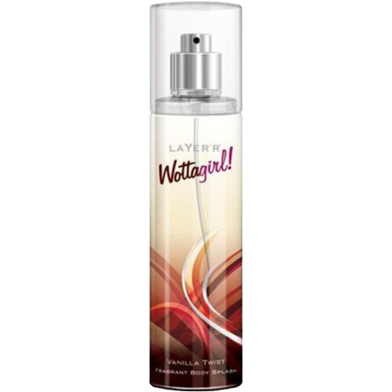 Layer'r Wottagirl Vanilla Twist Body Splash For Women Long Lasting - 135 ml image