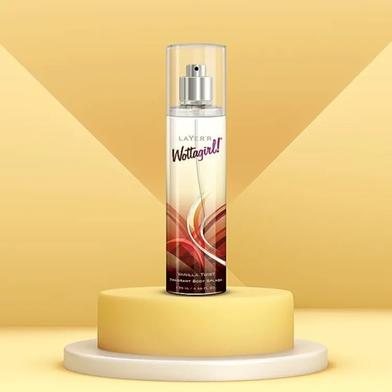 Layer'r Wottagirl Vanilla Twist Body Splash For Women Long Lasting - 135ml Slide 5