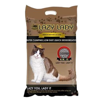 Lazy Lady Cat Litter Bentonite Coffee Flavor 5L image