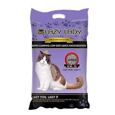 Lazy Lady Cat Litter Bentonite Lavender Flavor 5L image