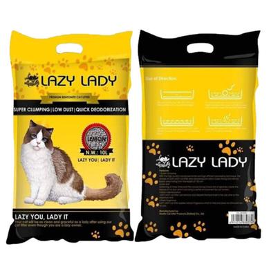 Lazy Lady Cat Litter Bentonite Lemon Flavor 10L image