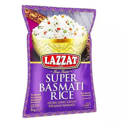 Lazzat Super Basmati Rice Extra Long Grain Streamed Basmati image