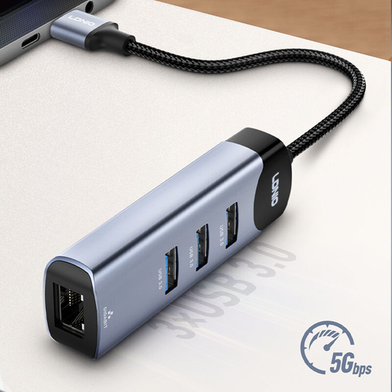 Ldnio Ds-144u USB-a to 3USB-a RJ45x1 Network Data Transmission Docking Station Hub Slide 4
