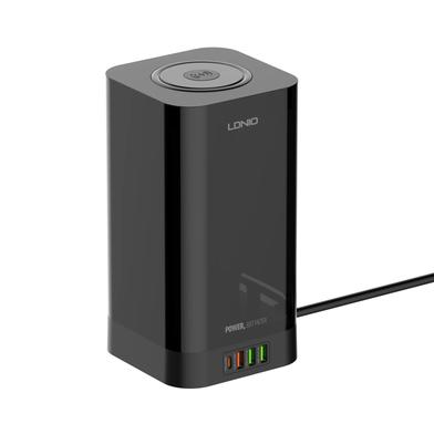 Ldnio SEW4485 Multiple 2500w Tower Power Strip 32W USB Output With Wireless Charging image