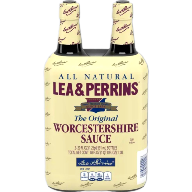 Lea and Perrins The Original Worcestershire Sauce 2 X 591 ml image