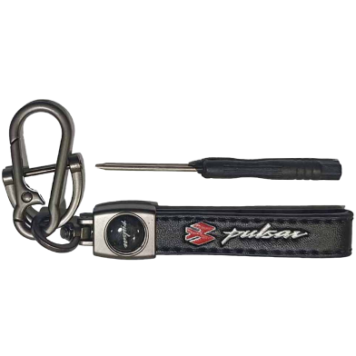 Leather Key Ring For Bike (Pulser) image