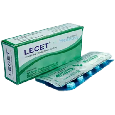 Lecet 5 mg - 10's Strip Tablet image