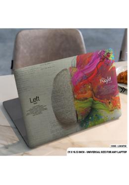 DDecorator Left Brain and Right Brain Illustration Laptop Sticker image