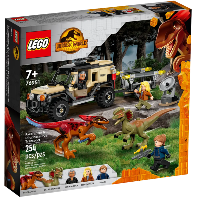 Lego 76951 Pyroraptor And Dilophosaurus Transport image