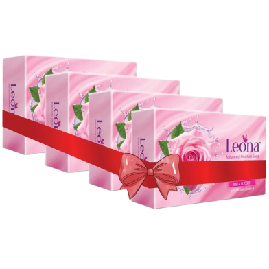 Leona Rose and Glycerin Soap 100gm 4pcs Combo image