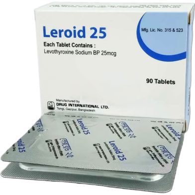 Leroid 25 mcg Tablet 15's Strip image