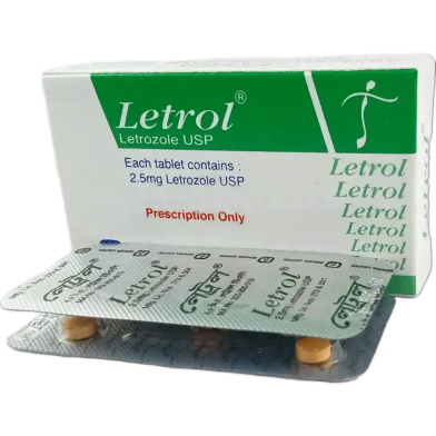 Letrol 2.5 mg Tablet 5's Strip image