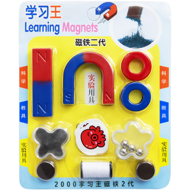 Levin 10PCS Physics Science Magnet KIT for Education Science Experiment Tool with Magnet Power Including BAR/Ring/Horseshoe. image