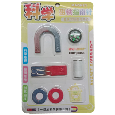 Levin 10PCS Physics Science Magnet KIT for Education Science Experiment Tool with Magnet Power Including BAR/Ring/Horseshoe. image