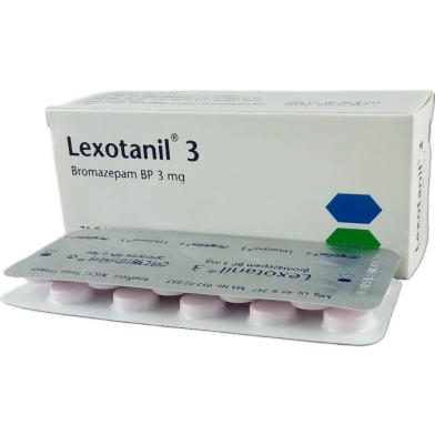 Lexotanil 3 mg Tablet 10's strip image