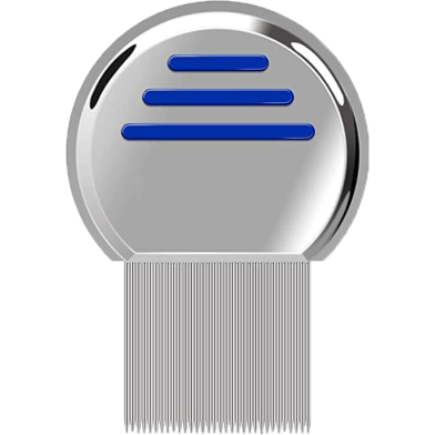 Lice and Nit Egg Free Treatment Professional Stainless Steel Lice Removal Comb for Kids and Adults (Multicolor) 1 Pcs image