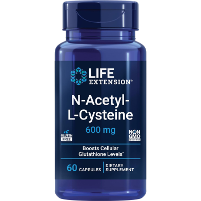 Life Extension N-Acetyl-L-Cysteine (NAC) 600mg 60Capsules image