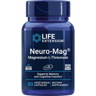 Life Extension Neuro-Mag Magnesium L-Threonate 144 mg 90 Vegetarian Capsules -517393174 image