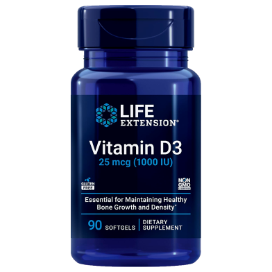 Life Extention 25 mcg (1000 IU) - 90 Softgels image