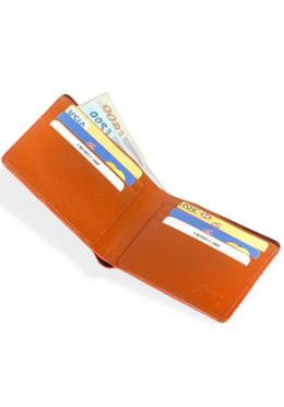 Light Brown Executive Leather Slim Wallet SB-W50 image