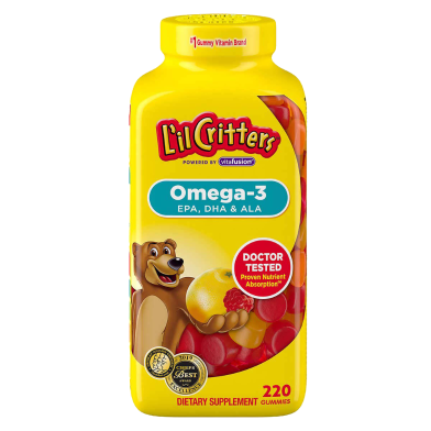 Lil Critters Omega 3 Vitamins – 220 Gummies image