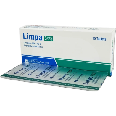 Limpa 25 mg 5 mg Tablet 10's Pack image
