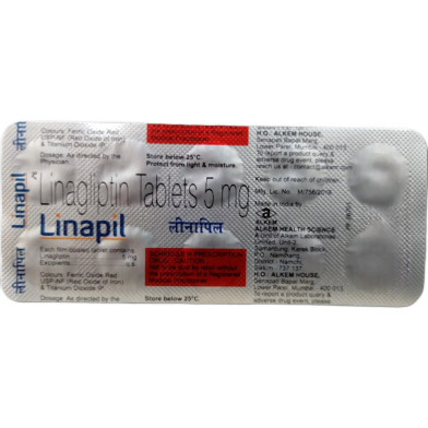 Linalit 5mg Tablet 10's Strip image