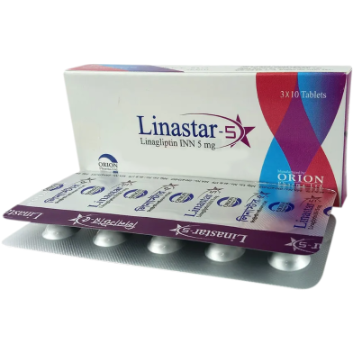 Linastar 5 mg Tablet 10's Strip image