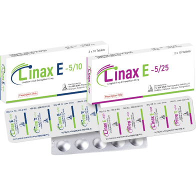 Linax-E 10 mg, 5 mg Tablet 10's Strip image