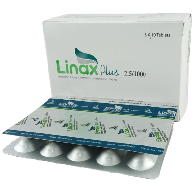 Linax Plus 2.5 mg, 500 mg Tablet 10's Strip image