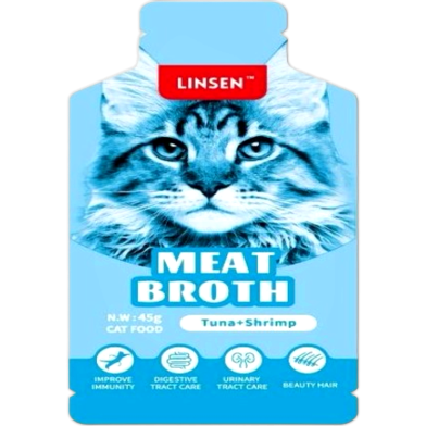 Linsen Cat Meat Beoth Food - Tuna and Shrimp For All Age Cats 45g | Cat Wet Food image