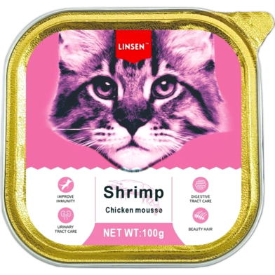 Linsen Cat Pate - Shrimp For All Age Cats 100g | Cat Wet Food image