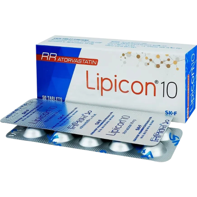 Lipicon 10 mg Tablet 10's Strip image