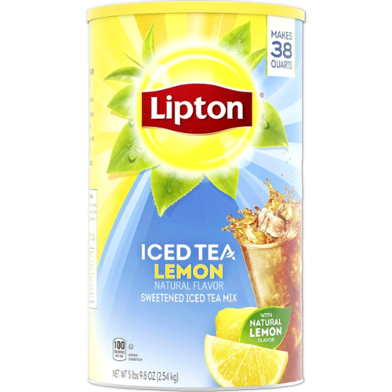 Lipton Iced Tea Lemon Natural Flavor Powder Jar 2.54 kg image