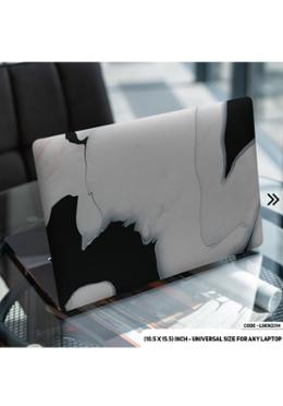 DDecorator Liquid Black Marble Texture Laptop Sticker image