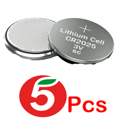 Lithium 3V CR2025 battery 5 Pcs Best Quality image