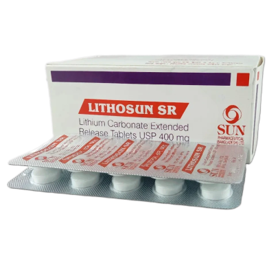 Lithosun SR 400 mg Tablet 10's Strip image