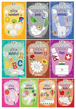 Little Colouring Books for Kids - (Set of 10 Books)
