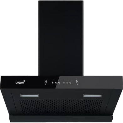 LIVPURE Ether-75 Auto Clean Wall Mounted Black 1350 CMH Chimney image