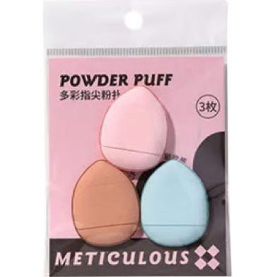 Lmltop Meticulous Powder Puff ( Finger Puff ) - 3 Pcs image