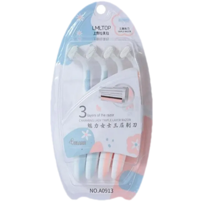 Lmltop Triple Blade Razor - 4 Pcs image