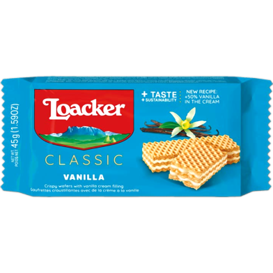 Loacker Classic Vanilla Wafer 45gm image