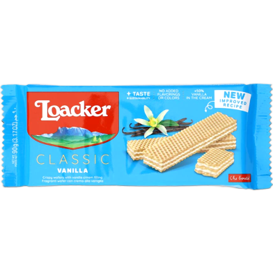 Loacker Classic Vanilla Wafers 90gm image