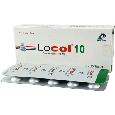Locol 10 mg Tablet 10's Strip image