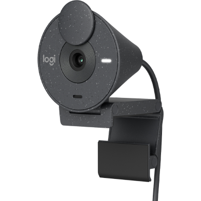 Logitech BRIO 300 Webcam With Auto Light Correction, Noise-Reducing Mic, 1080p, GRAPHITE image